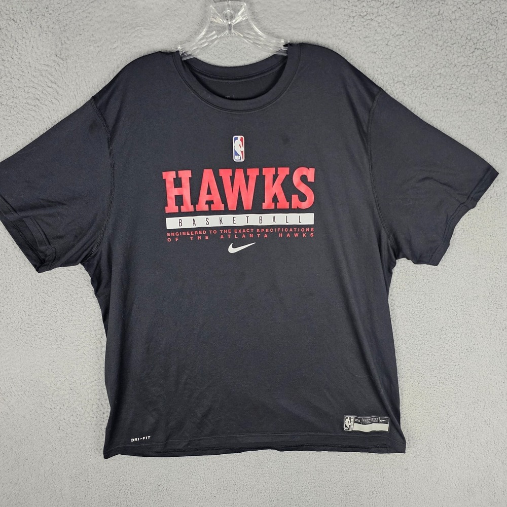 Atlanta Hawks T Shirt Mens 2XL Nike Dri-Fit NBA Basketball Engineered CV3843-010